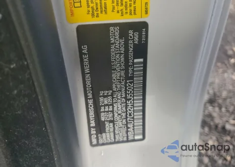 2017 BMW 430I z USA, uszkodzony, nr VIN WBA4U7C32H5J55021